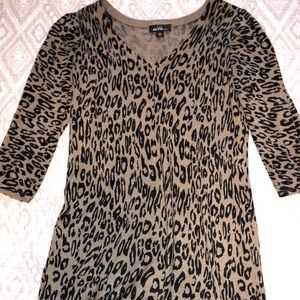 Leopard sweater dress